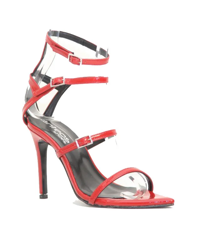 Φωτογραφία προϊόντος: Anteos Shoes Anteos 35472 Γυναικεία Eco Ανατομικά Πέδιλα σε Κόκκινο Λουστρίνι χρώμα