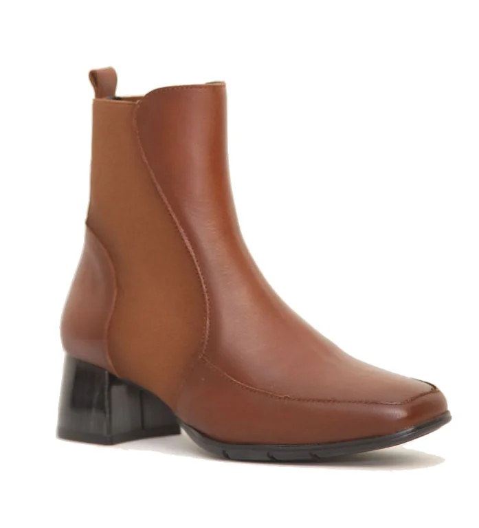 Φωτογραφία προϊόντος: Viguera Shoes Γυναικεία Μποτάκια Viguera 4682 από Δέρμα σε Ταμπά χρώμα