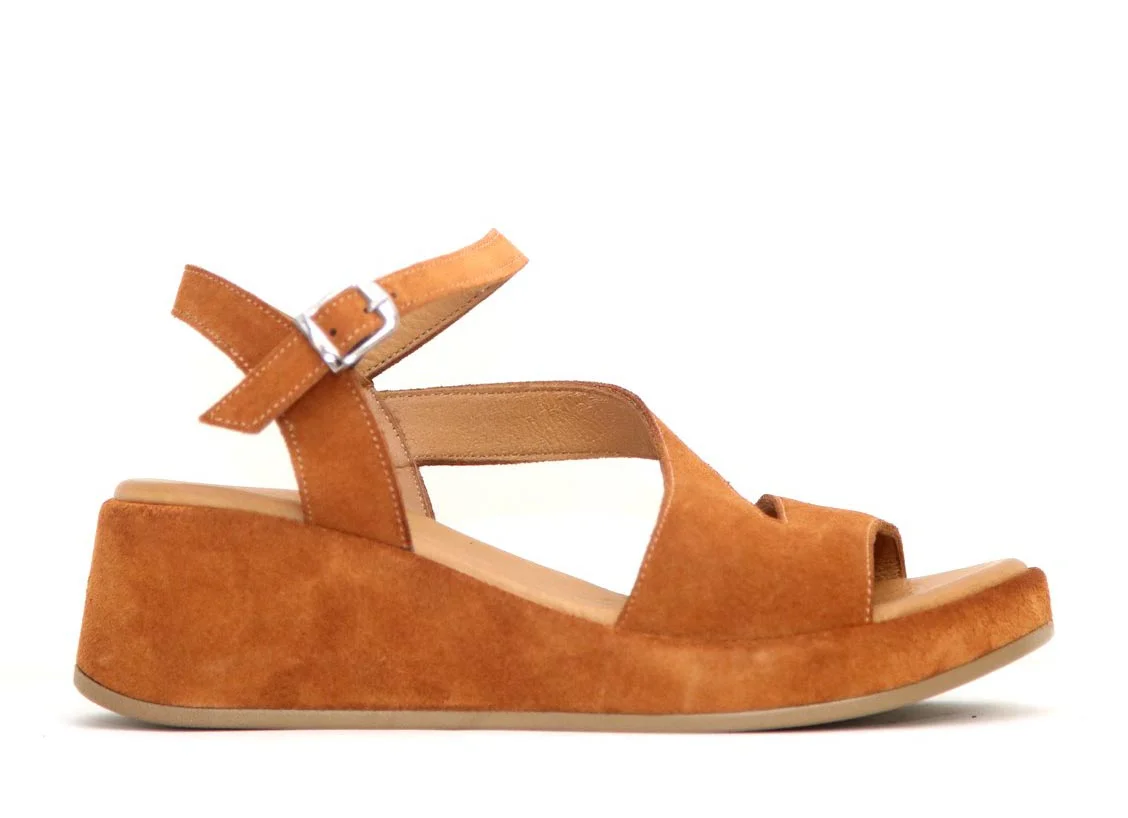 Φωτογραφία προϊόντος: Mago Shoes 061-12603 Γυναικείες Πλατφόρμες από Δέρμα Καστόρι σε Ταμπά χρώμα