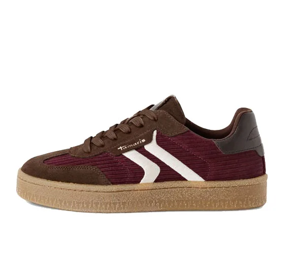 Φωτογραφία προϊόντος: Tamaris 1-23723-44-534 Γυναικεία Sneakers σε Μπορντό χρώμα Δερμάτινα
