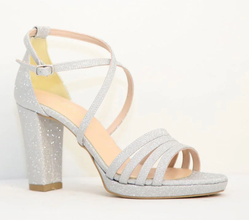 Φωτογραφία προϊόντος: Ellen Shoes 78136 Γυναικεία Πέδιλα από Micro Eco σε Ασημί χρώμα