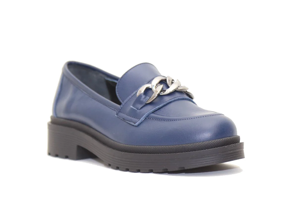 Φωτογραφία προϊόντος: Anteos Shoes Anteos δερμάτινα Γυναικεία Oxfords 22018 Μπλε με επένδυση