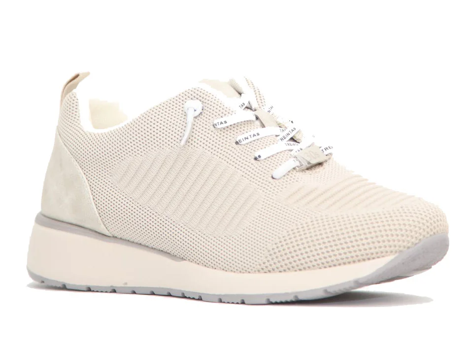 Φωτογραφία προϊόντος: Treintas Shoes Γυναικεία Sneakers Treintas L-4164 Off White από Πανί με εσωτερική επένδυση Ανατομικά