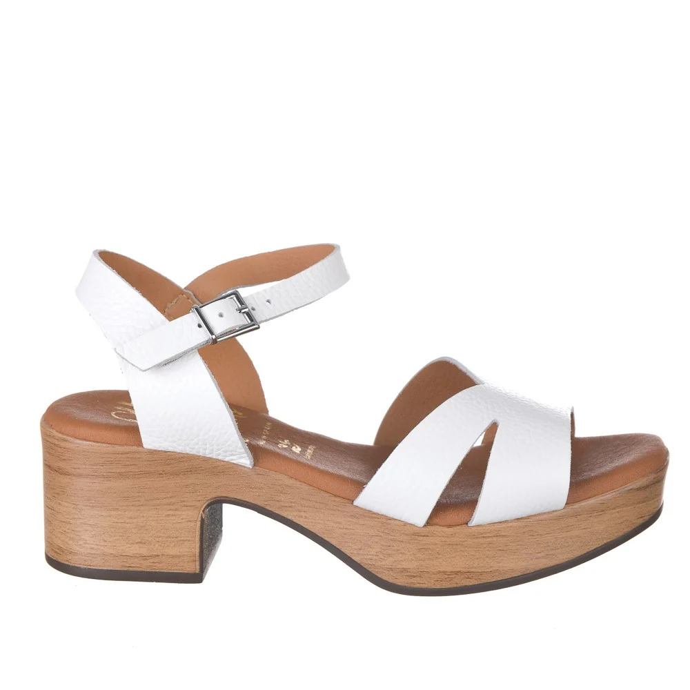 Φωτογραφία προϊόντος: Oh! my Sandals Γυναικεία δερμάτινα Πέδιλα Oh My Sandals 5381 Doya Blanco