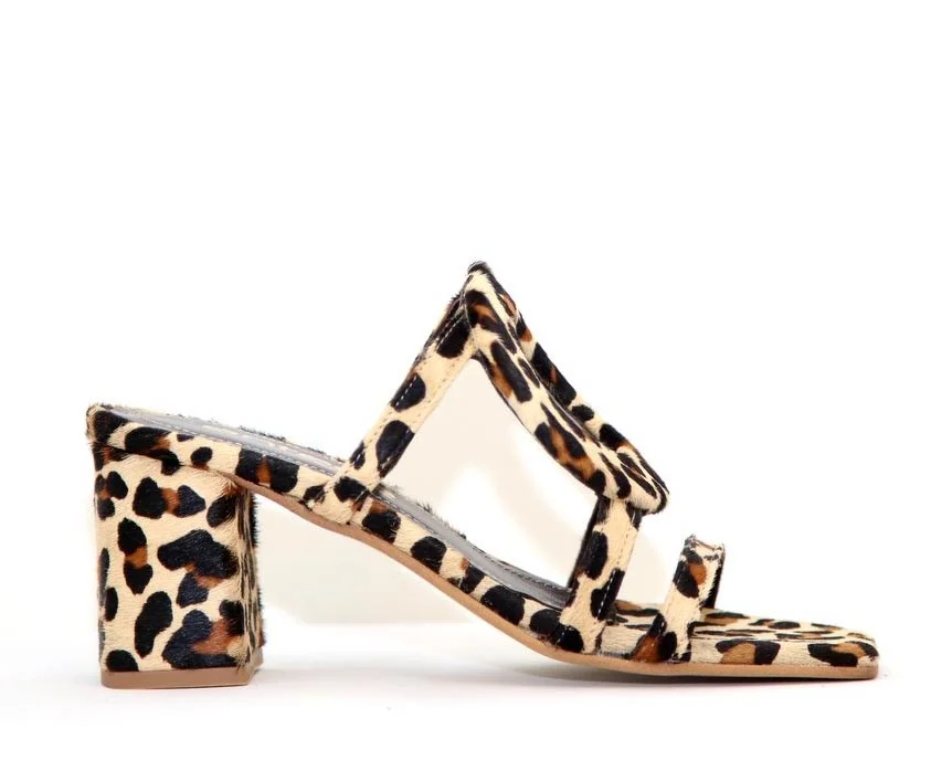 Φωτογραφία προϊόντος: Anteos Shoes 25266 Γυναικεία Πέδιλα από Δέρμα σε Animal χρώμα