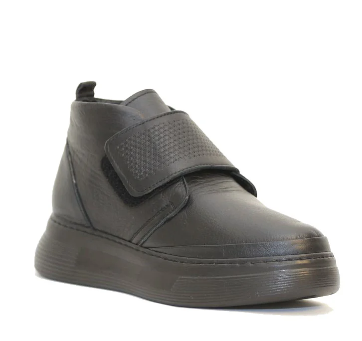 Φωτογραφία προϊόντος: Anteos Shoes Anteos Gotsi 370 Γυναικεία Μποτάκια δερμάτινα με ζεστή επένδυση Μαύρα