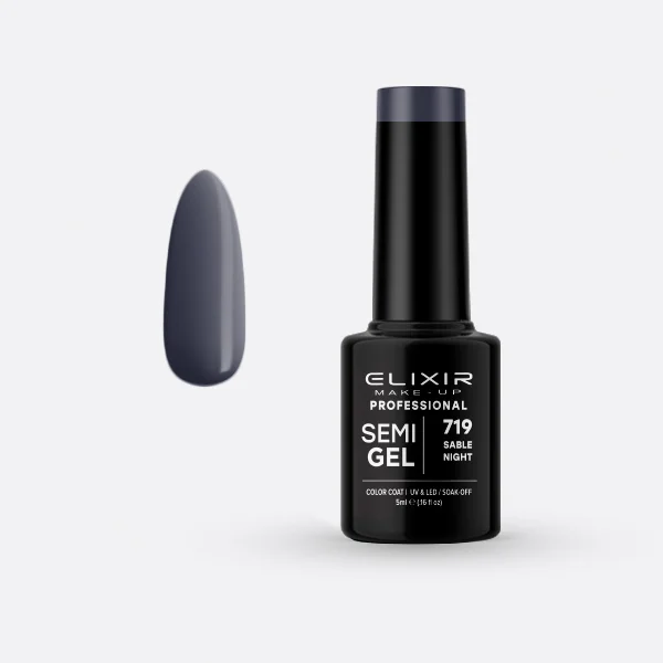 Φωτογραφία προϊόντος: Elixir Ημιμόνιμο βερνίκι 5ml 719 (Sable Night)
