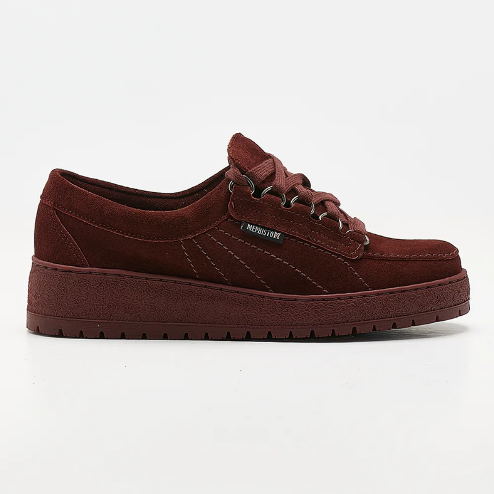 Φωτογραφία προϊόντος: Mephisto Sneakers Γυναικείο δέρμα suede Μπορντώ MEP/LADY CORDOVAN