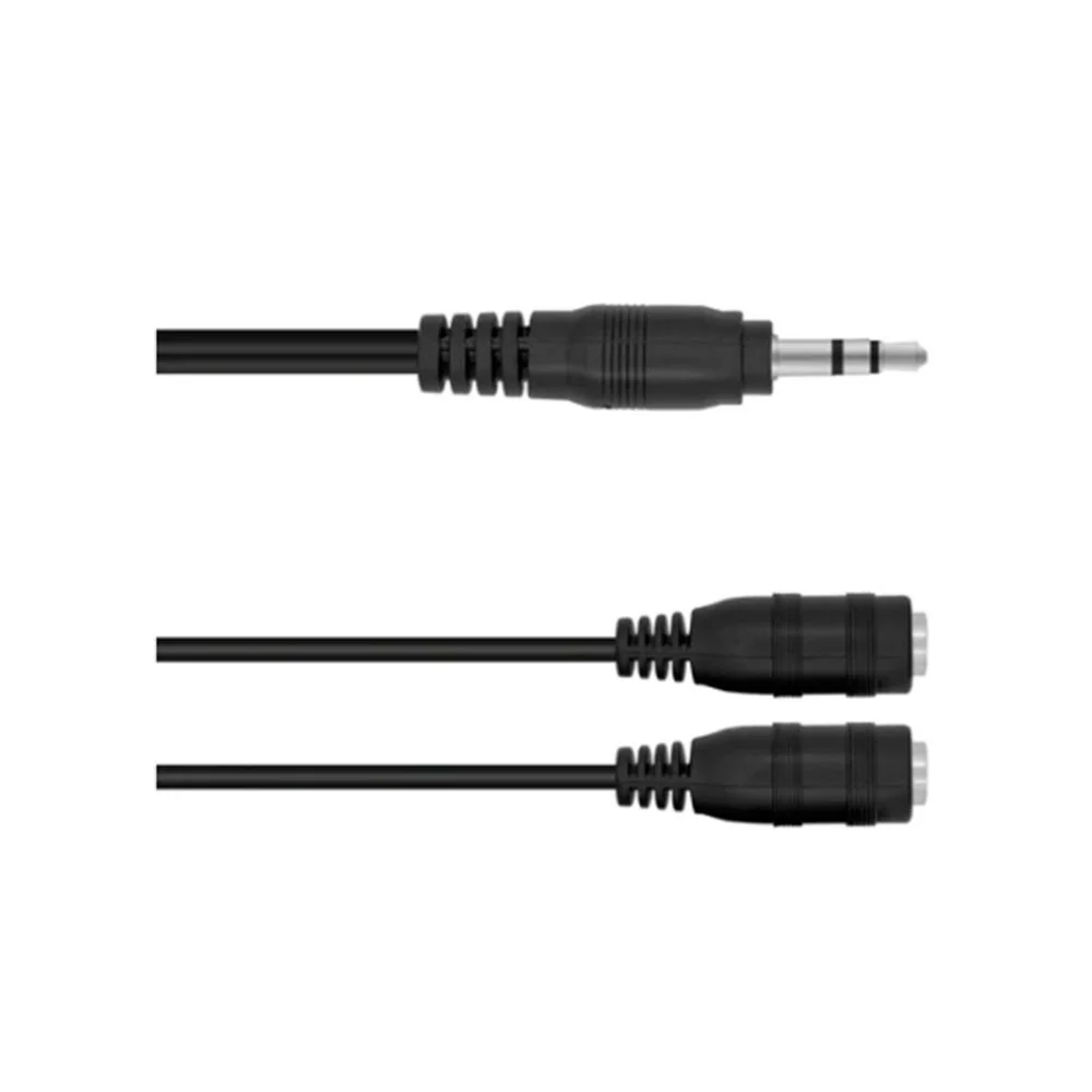 Φωτογραφία προϊόντος: OEM Καλώδιο Audio Splitter 3,5 mm Αρσενικό σε 2 Γυναικεία (ακουστικά + μικρόφωνο) για laptop/ tablet / κινητό τηλέφωνο / κονσόλα παιχνιδιών