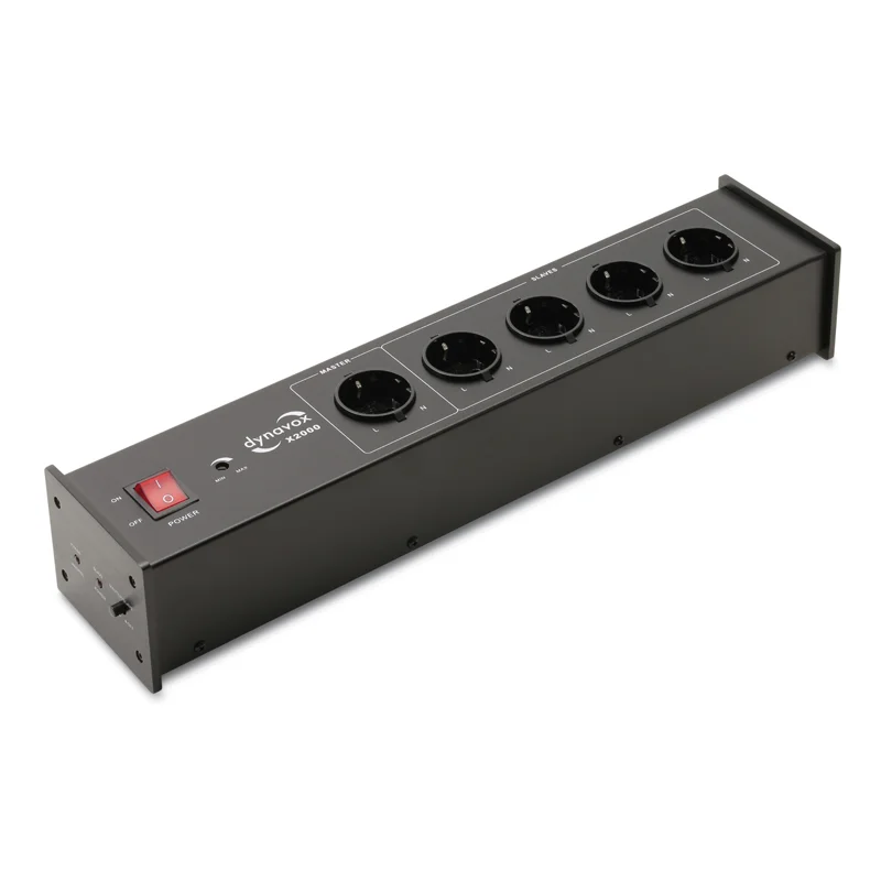 Φωτογραφία προϊόντος: Dynavox X2000 HiFi Power Strip Black - Πολύπριζο Hi-Fi με Master-Slave Λειτουργία και Φίλτρο Παρεμβολών