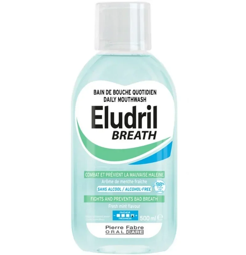 Φωτογραφία προϊόντος: Elgydium,Elgydium Mouthwashes Elgydium Eludril Breath Στοματικό Διάλυμα κατά της Κακοσμίας 500ml