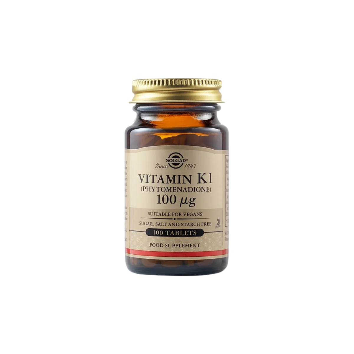 Φωτογραφία προϊόντος: Solgar,Solgar Vitamins Solgar Vitamin K1 (Phytonadione) Βιταμίνη 100mcg 100 ταμπλέτες
