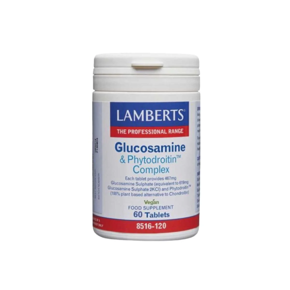 Φωτογραφία προϊόντος: Lamberts,Lamberts Γλυκοζαμίνη Lamberts Glucosamine & Phytodroitin Complex 60 ταμπλέτες
