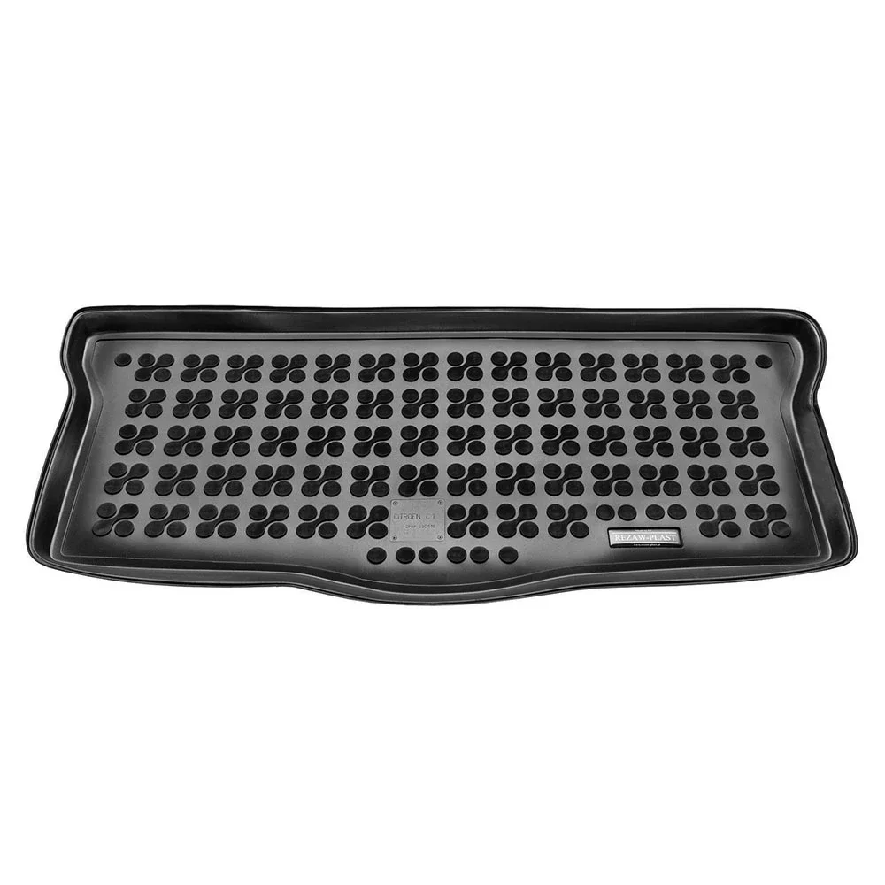 Φωτογραφία προϊόντος: Citroen C1 (2005-2014) / Peugeot 107 (2005-2014) πατάκι πορτ μπαγκάζ λαστιχένιο μαύρο σκαφάκι Rezaw Plast - 1τμχ