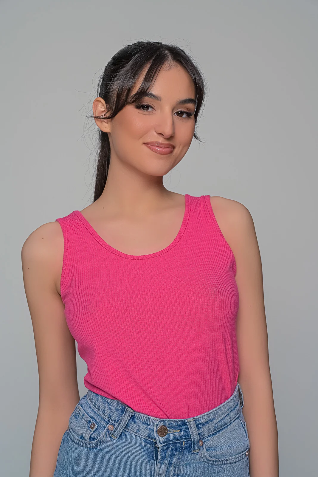 Φωτογραφία προϊόντος: Milena By Paris Φανελάκι με Φαρδιά Τιράντα Φούξια