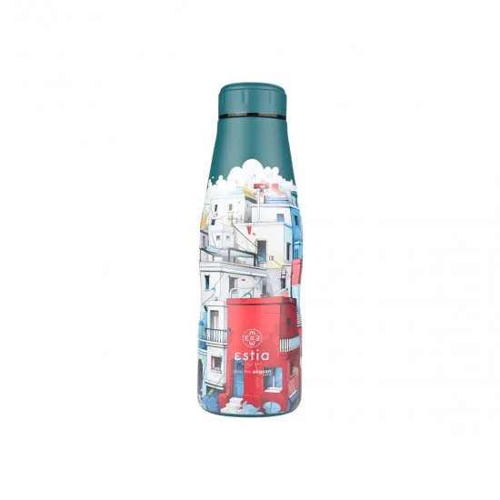 Φωτογραφία προϊόντος: Estia Home Art Estia Travel Flask Save the Aegean Μπουκάλι Θερμός Ανοξείδωτο BPA Free 500ml Urban mythos 01-22259