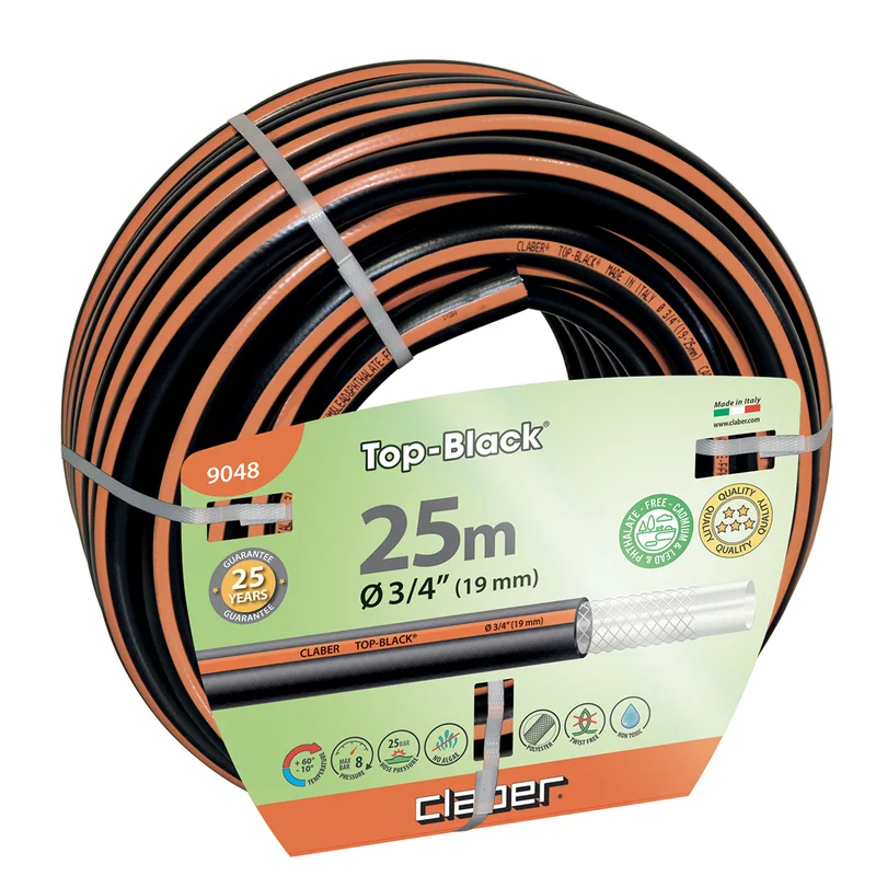 Φωτογραφία προϊόντος: Λάστιχο Νερού Top Black 3/4" 25m CLABER (9048)