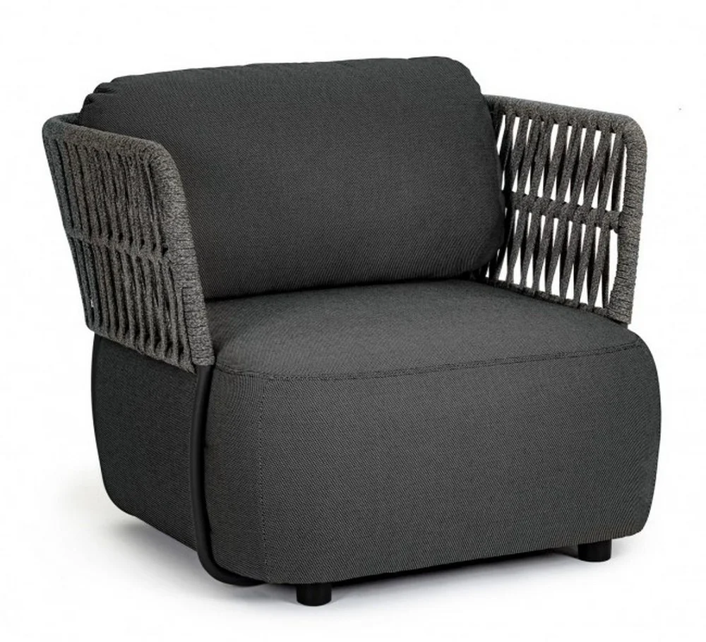 Φωτογραφία προϊόντος: Πολυθρόνα Textil Palmer Charcoal 92x86x79cm (Bizzotto) (BZ-0663510)