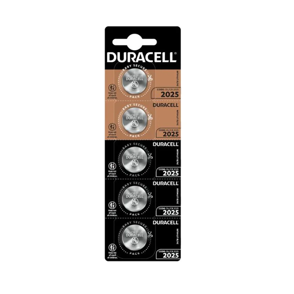Φωτογραφία προϊόντος: Duracell Μπαταρίες Λιθίου Ρολογιών CR2025 3V 5τμχ (DCR2025)(DURDCR2025)