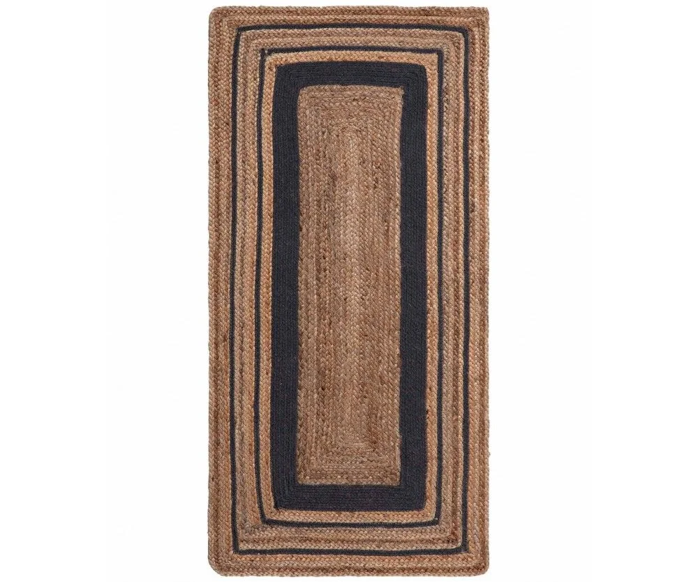 Φωτογραφία προϊόντος: Silk Fashion Χαλί Jute 60x130 1728 Natural-Black