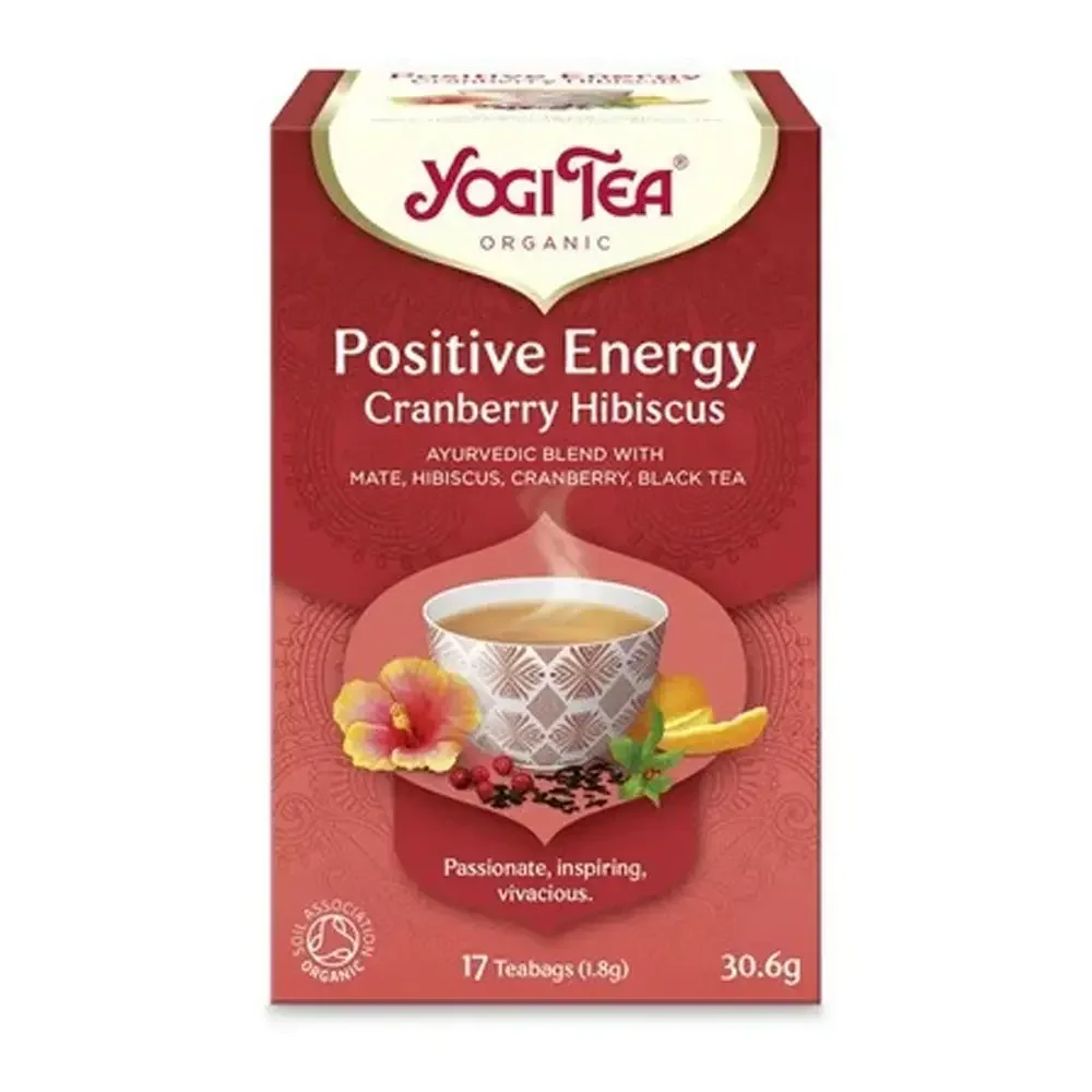 Φωτογραφία προϊόντος: Yogi Tea Positive Energy Cranberry-Hibis Βιο 30,6Γρ - ΓΙ1271