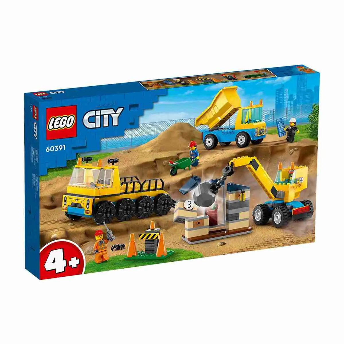Φωτογραφία προϊόντος: 60391 Lego City Construction Trucks and Wrecking Ball Crane