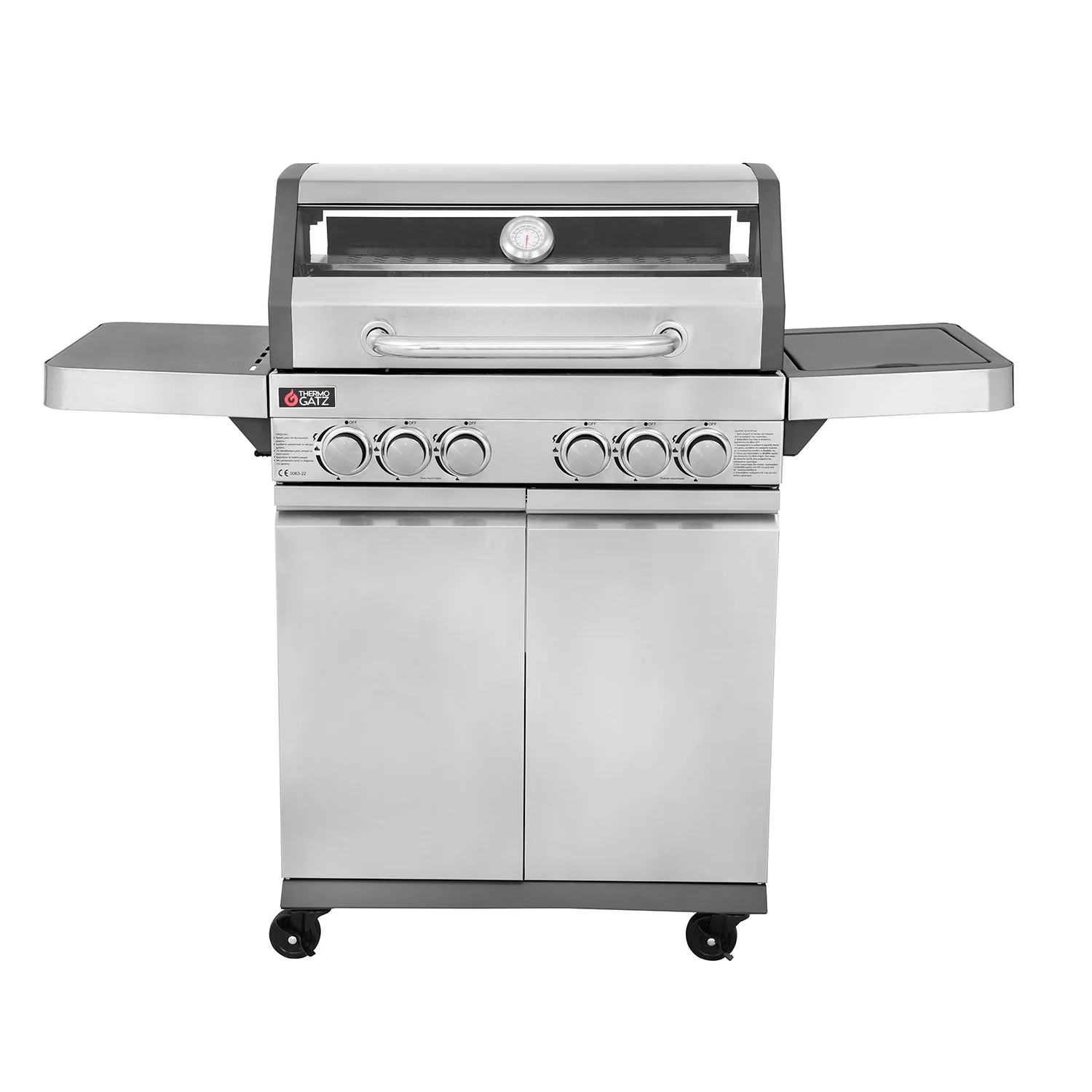 Φωτογραφία προϊόντος: THERMOGATZ BBQ ΥΓΡΑΕΡΙΟΥ GS GRILL VIEW 4+1+1 ΙΝΟΧ - 18kW