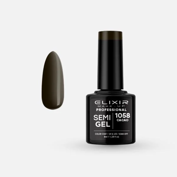 Φωτογραφία προϊόντος: Elixir Ημιμόνιμο βερνίκι 8ml 1058 (Cacao)