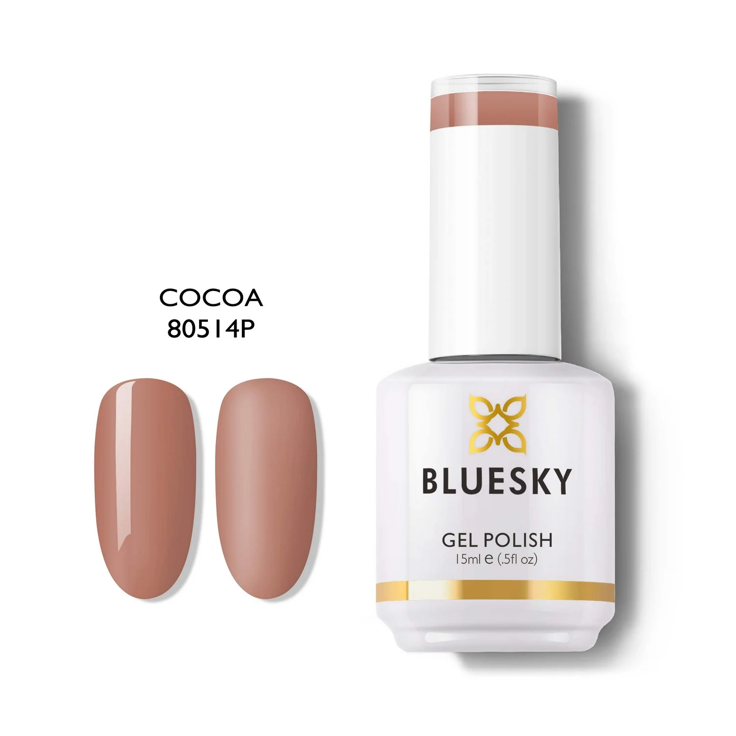 Φωτογραφία προϊόντος: Bluesky Hμιμόνιμο Bερνίκι COCOA 80514 (MOKA) 15ml