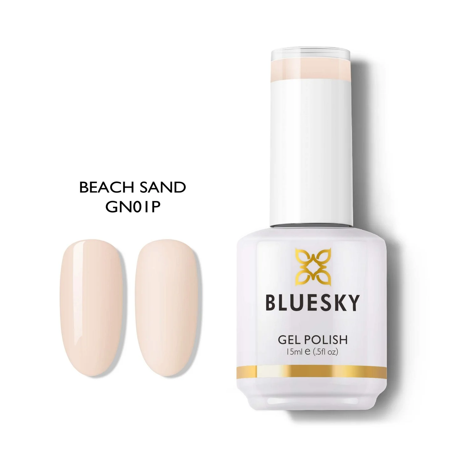 Φωτογραφία προϊόντος: Bluesky Hμιμόνιμο Bερνίκι GN01 BEACH SAND (BEIGE CREAM) 15ml