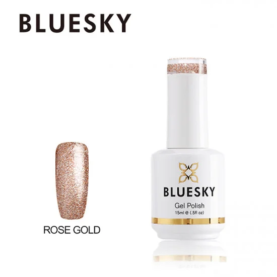 Φωτογραφία προϊόντος: Bluesky Hμιμόνιμο Bερνίκι QCG15 Rose Gold 15ml