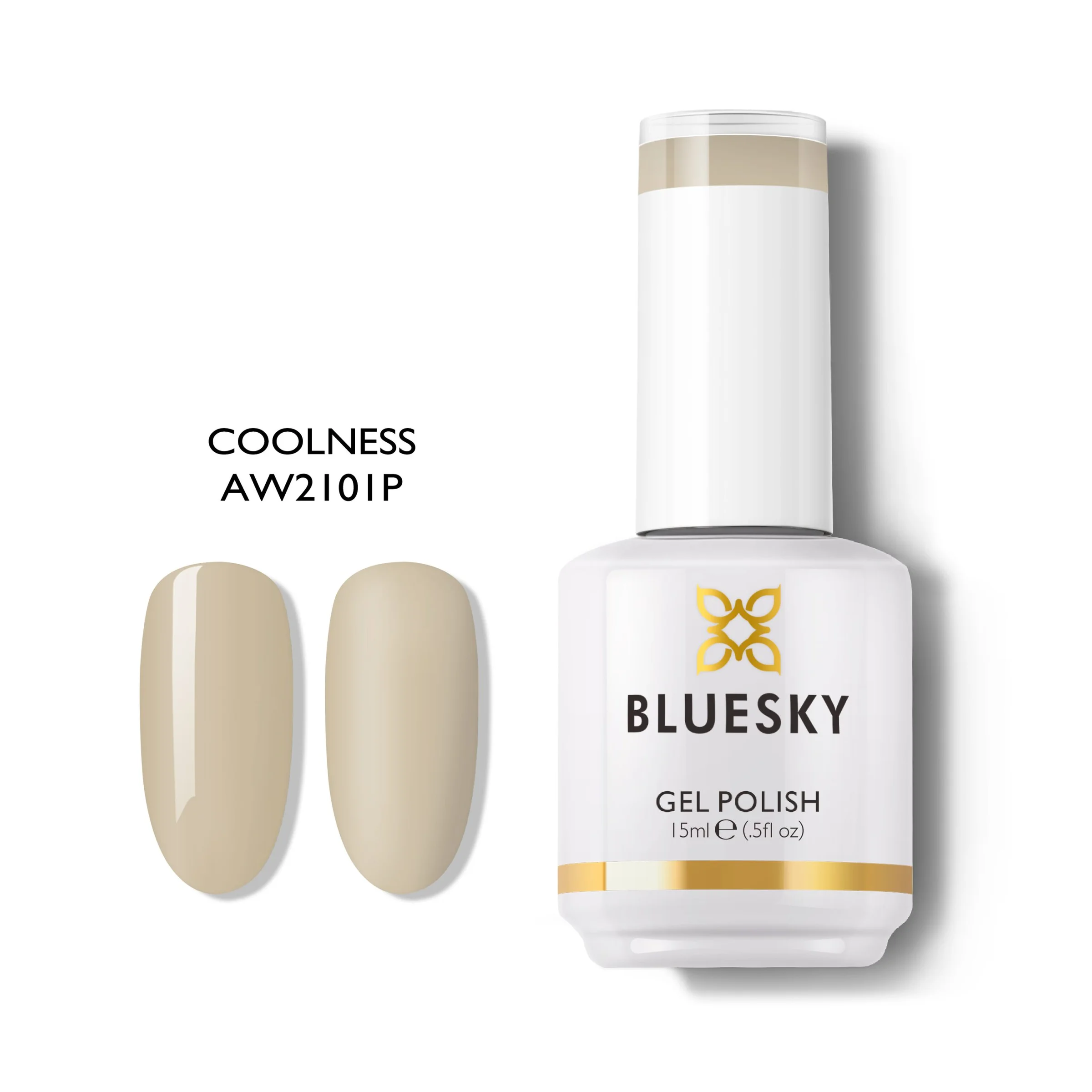 Φωτογραφία προϊόντος: Bluesky Hμιμόνιμο Bερνίκι COOLNESS AW2101 (ΜΠΕΖ ΩΧΡΑ) 15ml