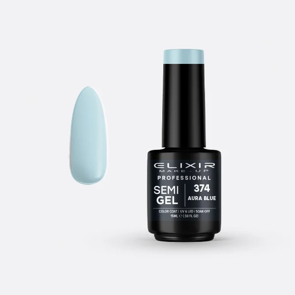 Φωτογραφία προϊόντος: Elixir Ημιμόνιμο βερνίκι 15ml 374 (Aura Blue)