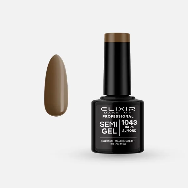 Φωτογραφία προϊόντος: Elixir Ημιμόνιμο βερνίκι 8ml 1043 (Dark Almond)