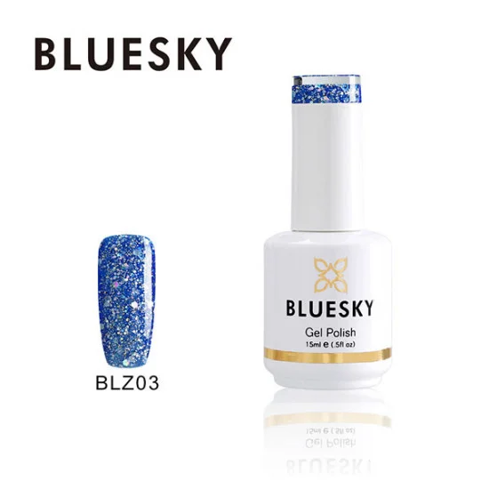 Φωτογραφία προϊόντος: Bluesky Hμιμόνιμο Bερνίκι BLZ03 Sea Blue 15ml