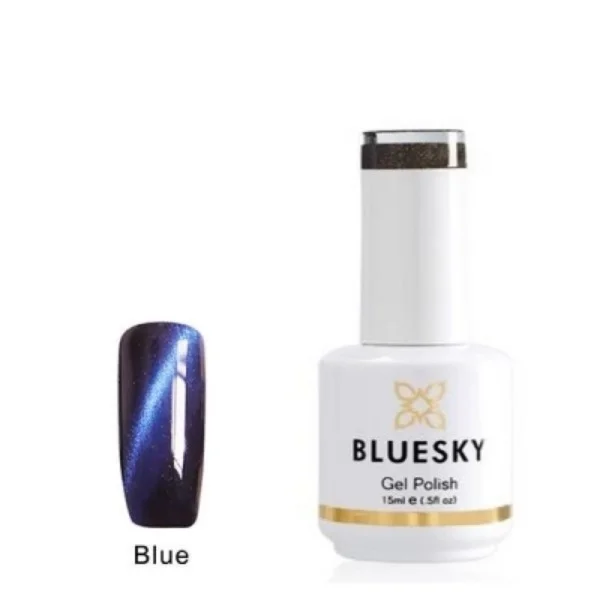 Φωτογραφία προϊόντος: Ημιμόνιμο Βερνίκι Bluesky Gel Polish Cat Eye Blue 15ml