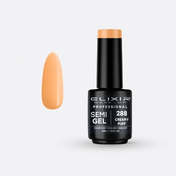Φωτογραφία προϊόντος: Elixir Ημιμόνιμο βερνίκι 15ml 288 (Creamy Puff)