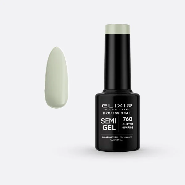 Φωτογραφία προϊόντος: Elixir Ημιμόνιμο βερνίκι 5ml 760 (Glitter Sunrise)
