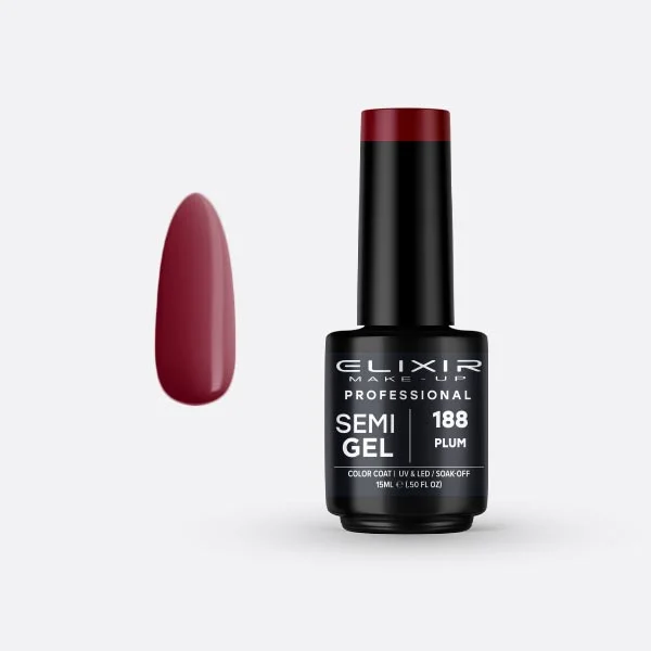 Φωτογραφία προϊόντος: Elixir Ημιμόνιμο βερνίκι 15ml 188 (Plum)