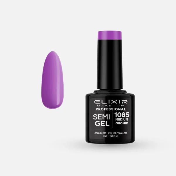 Φωτογραφία προϊόντος: Elixir Ημιμόνιμο βερνίκι 8ml 1085 (Medium Orchid)
