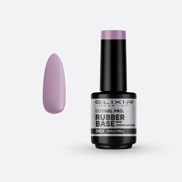 Φωτογραφία προϊόντος: Elixir Ημιμόνιμο βερνίκι 15ml 340 (Rubber Base Extra Milky)