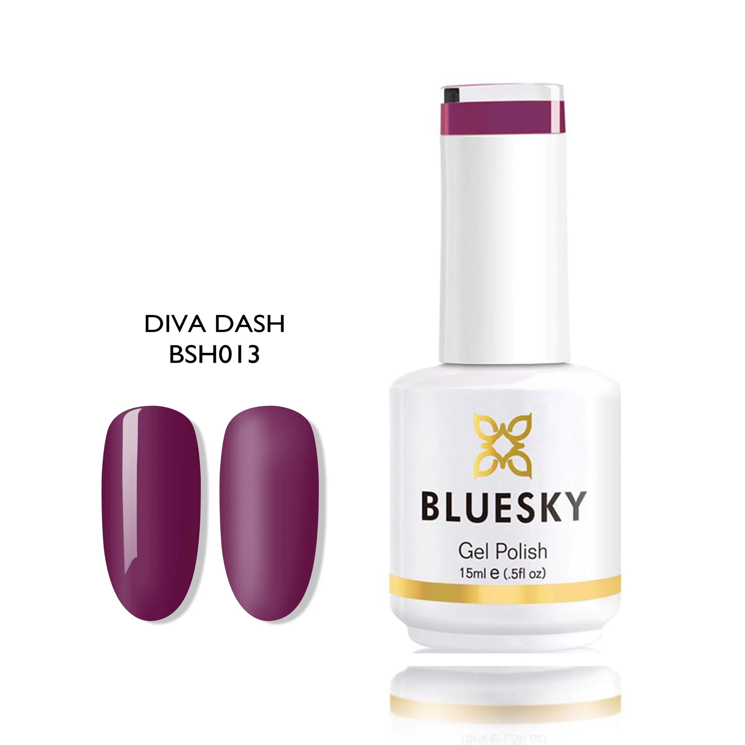 Φωτογραφία προϊόντος: Bluesky Hμιμόνιμο Bερνίκι BSH013 Diva Dash (ΜΩΒ ΤΡΙΑΝΤΑΦΥΛΛΙ) 15ml