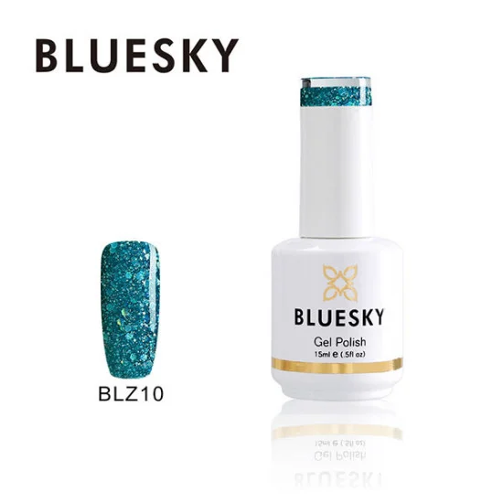 Φωτογραφία προϊόντος: Bluesky Hμιμόνιμο Bερνίκι BLZ10 Teal Blue Green 15ml