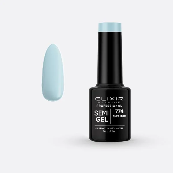 Φωτογραφία προϊόντος: Elixir Ημιμόνιμο βερνίκι 5ml 774 (Aura Blue)