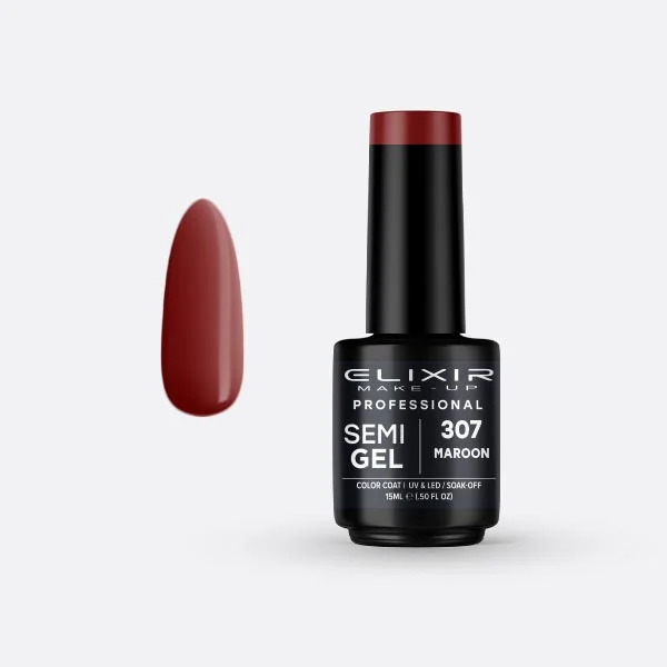 Φωτογραφία προϊόντος: Elixir Ημιμόνιμο βερνίκι 15ml 307 (Maroon)