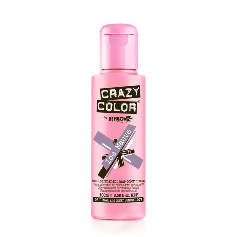 Φωτογραφία προϊόντος: Crazy color ημιμόνιμη κρέμα-βαφή μαλλιών ice mauve no75 100ml