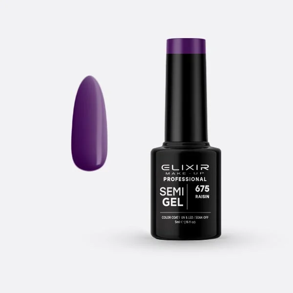 Φωτογραφία προϊόντος: Elixir Ημιμόνιμο βερνίκι 5ml 675 (Raisin)
