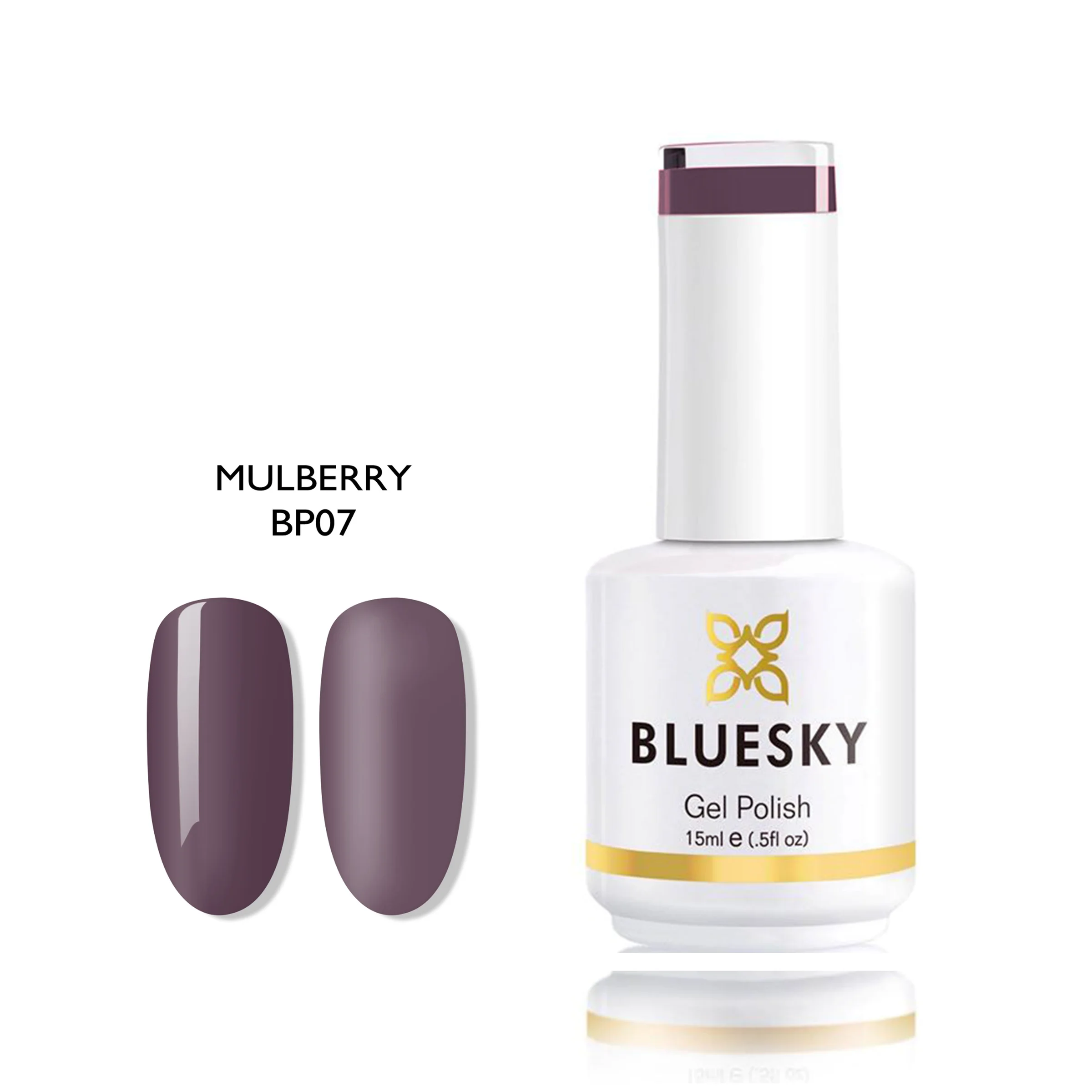 Φωτογραφία προϊόντος: Bluesky Hμιμόνιμο Bερνίκι BP07 Mulberry (ΓΚΡΙ-ΜΩΒ) 15ml