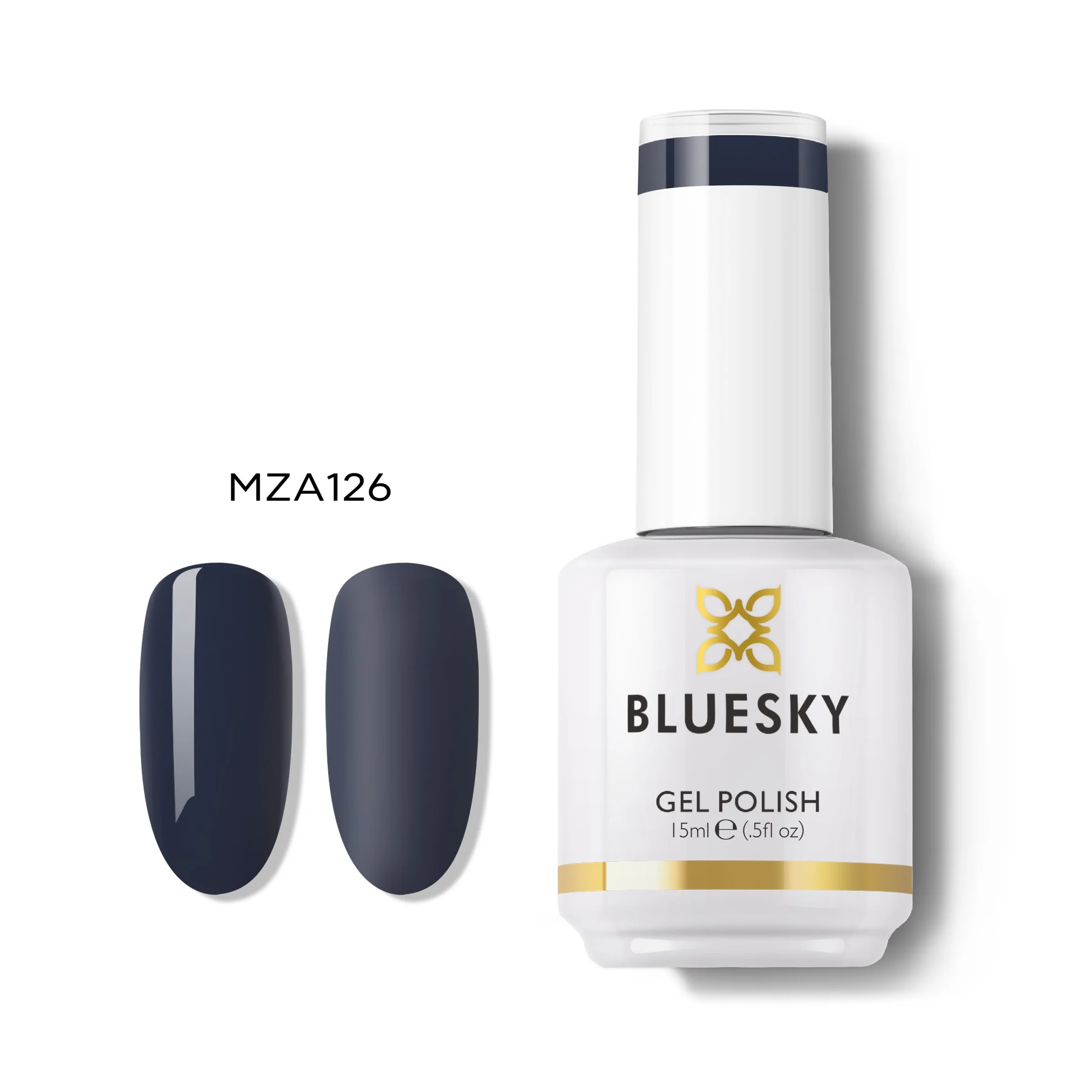 Φωτογραφία προϊόντος: Bluesky Hμιμόνιμο Bερνίκι MZA126 (ΠΕΤΡΟΛ ΓΚΡΙ) 15ml