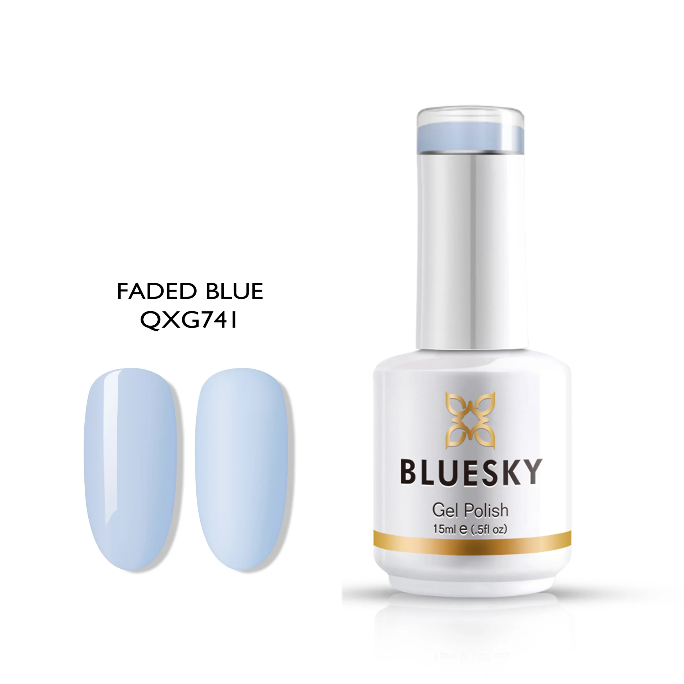 Φωτογραφία προϊόντος: Bluesky Hμιμόνιμο Bερνίκι QXG741 FADED BLUE (ΓΑΛΑΖΙΟ ΑΝΟΙΧΤΟ) 15ml